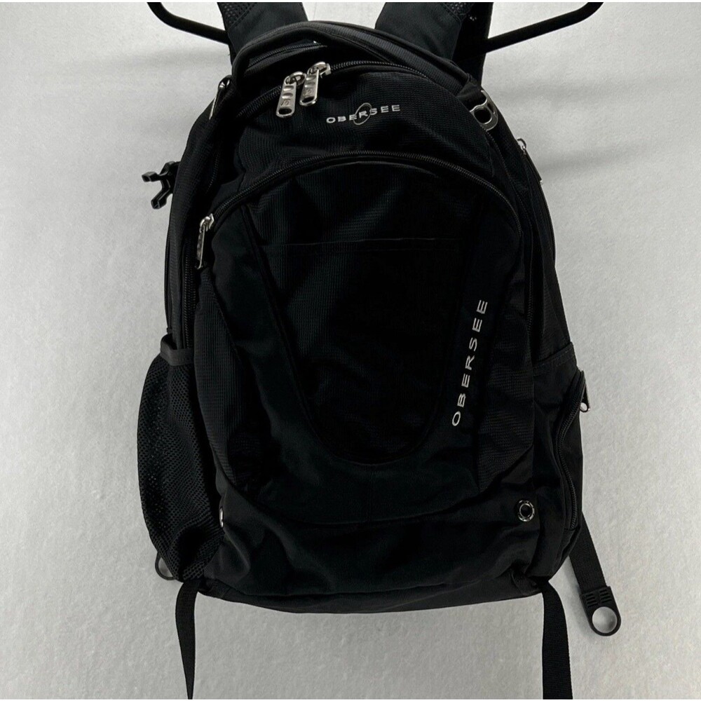 Obersee Oslo Diaper Bag Backpack with Detachable Cooler Black/Green. BRAND NEW!